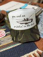 You And Me Go Fishin In The Dark Trucker Hat - Qu!rk Boutique