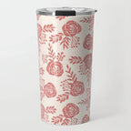 Warm Pink Floral Travel Mug - Qu!rk Boutique