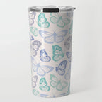 Purple and Green Butterfly Travel Mug - Qu!rk Boutique