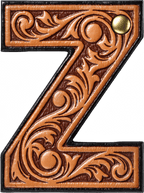 Monogrammed Initial Western Leather Look Saddle Longhorn Cowboy Cowgirl Kitchen Dish Towels Made in America - Qu!rk Boutique