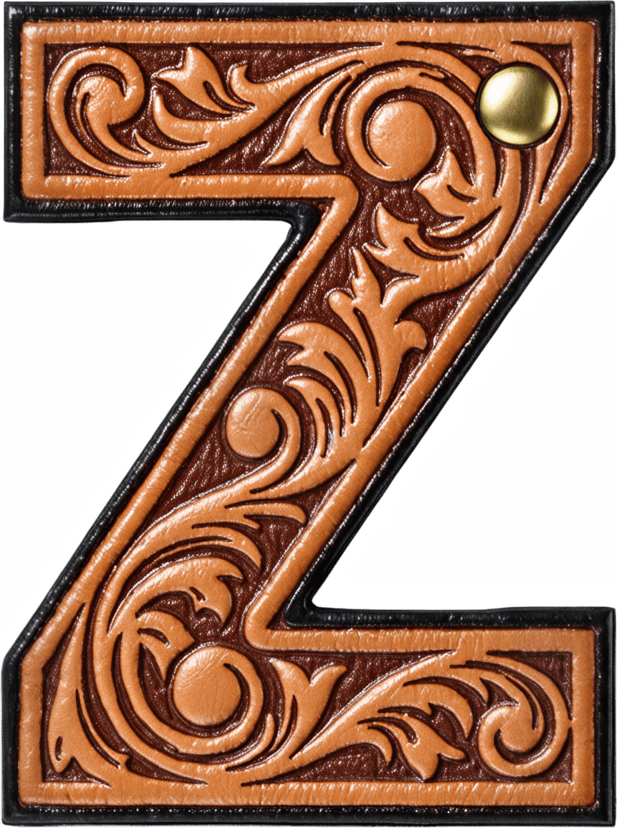 Monogrammed Initial Western Leather Look Saddle Longhorn Cowboy Cowgirl Kitchen Dish Towels Made in America - Qu!rk Boutique